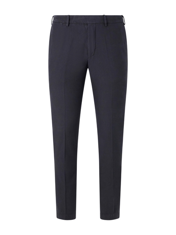 Photo: Thom Sweeney - Straight-Leg Cotton-Blend Chinos - Blue