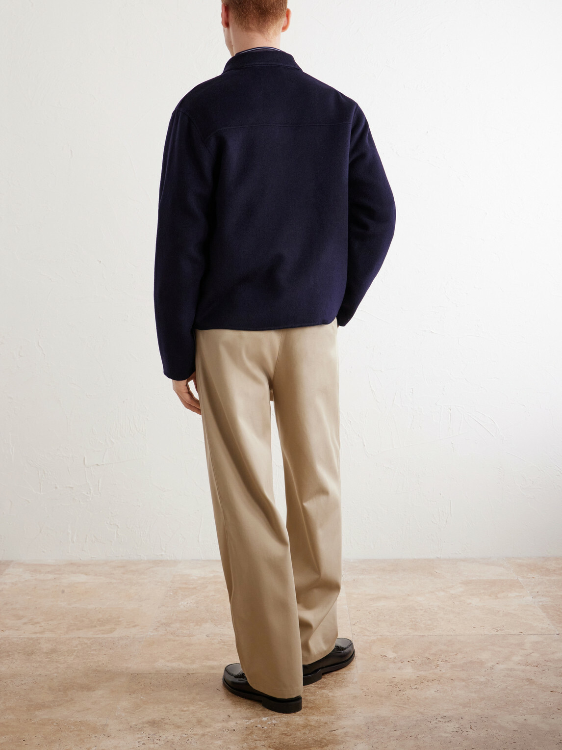 Officine Générale - Mazir Wool Bomber Jacket - Blue