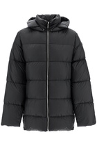 MONCLER X RICK OWENS unisex hooded cyclopic coat Black