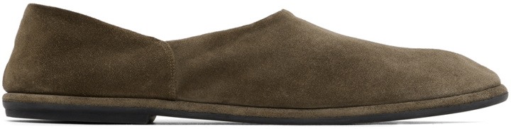 Photo: The Row Taupe Canal Loafers