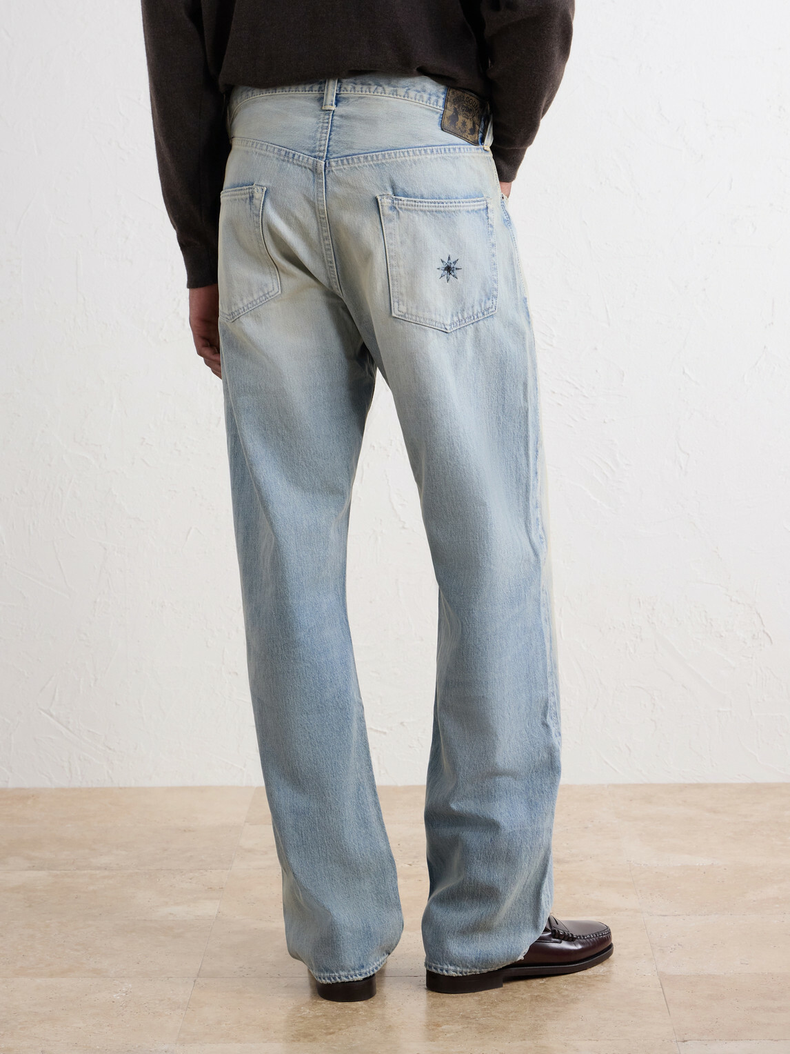 FULLCOUNT - Straight-Leg Distressed Jeans - Blue