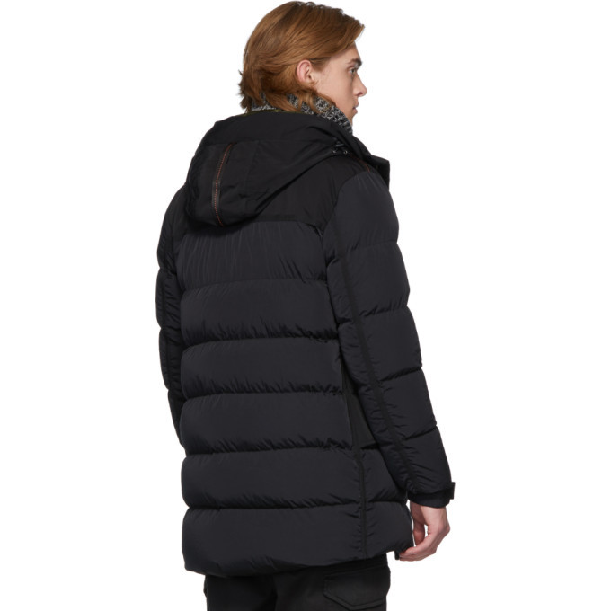 Parajumpers Black Down Skyline Shedir Jacket Parajumpers