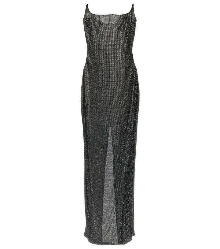 Photo: Giuseppe di Morabito Embellished bustier mesh gown