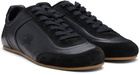 Burberry Black Leather Knight Runner Sneakers