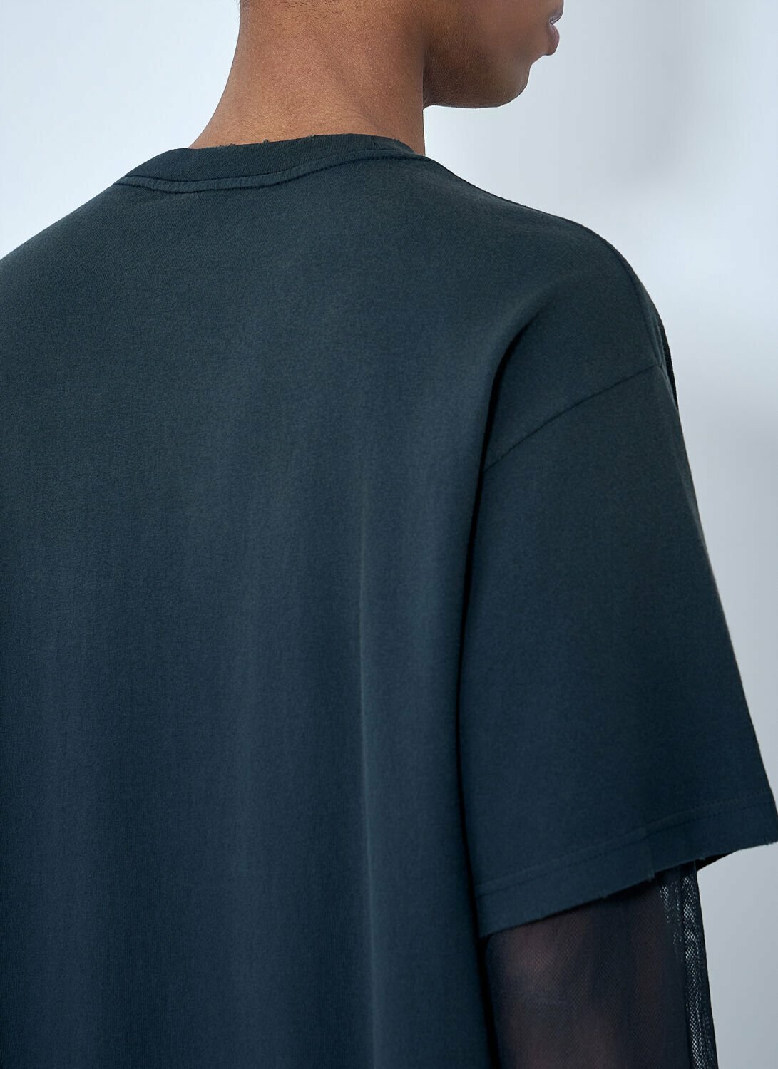 Acne Studios Layered Logo Embellished T-shirt