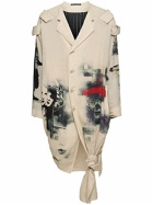 YOHJI YAMAMOTO Printed Linen Coat