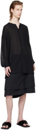 T/SEHNE Black Oversized Shirt