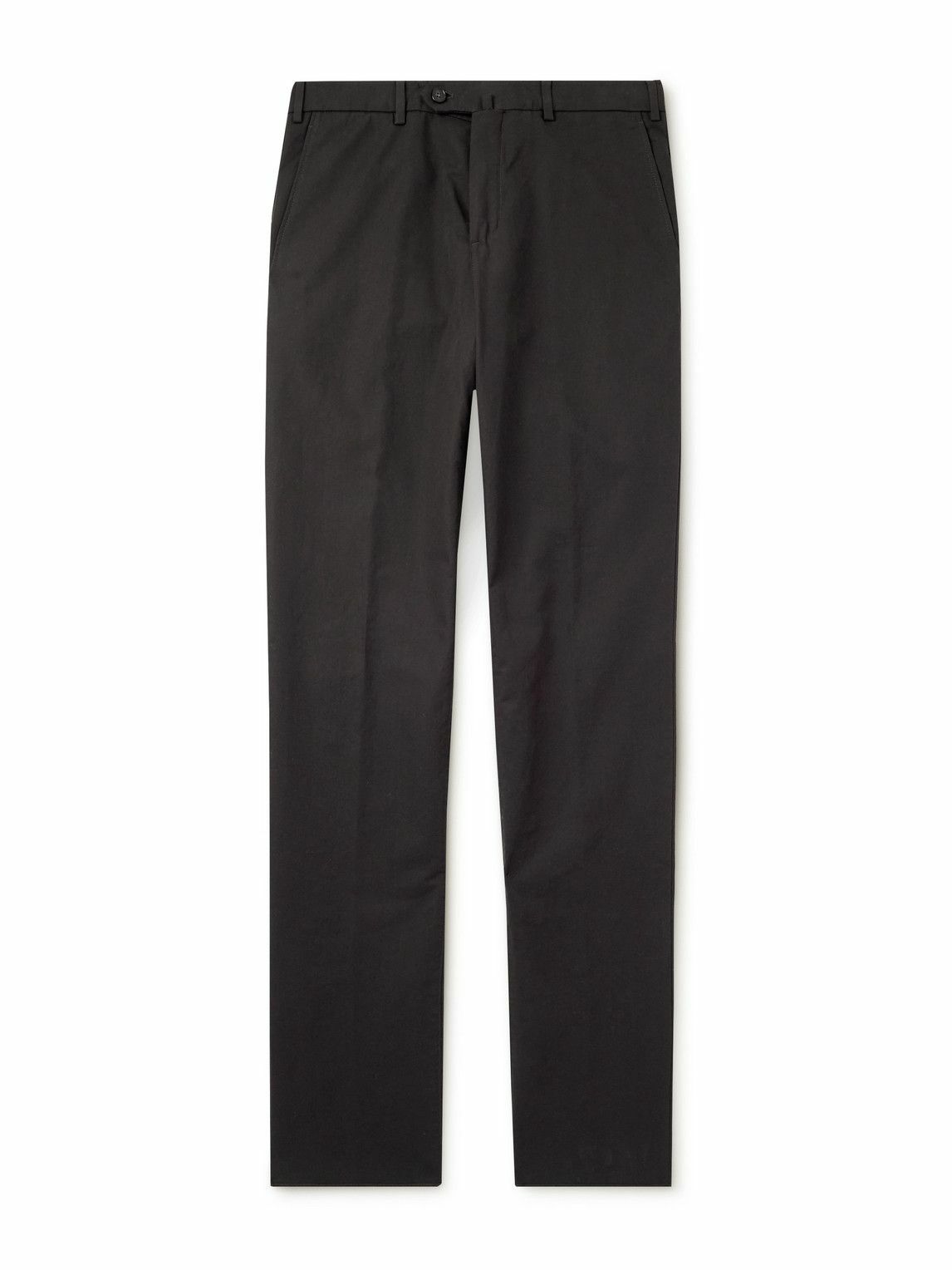 Loro Piana - Carlo Hyannis Tapered Cotton-Blend Trousers - Brown