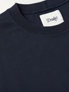 DRAKE'S - Cotton-Jersey T-Shirt - Blue
