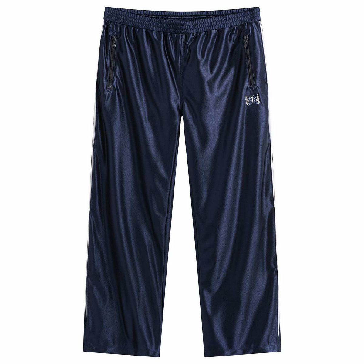 Needles Men's Sateen Track Pants in Navy