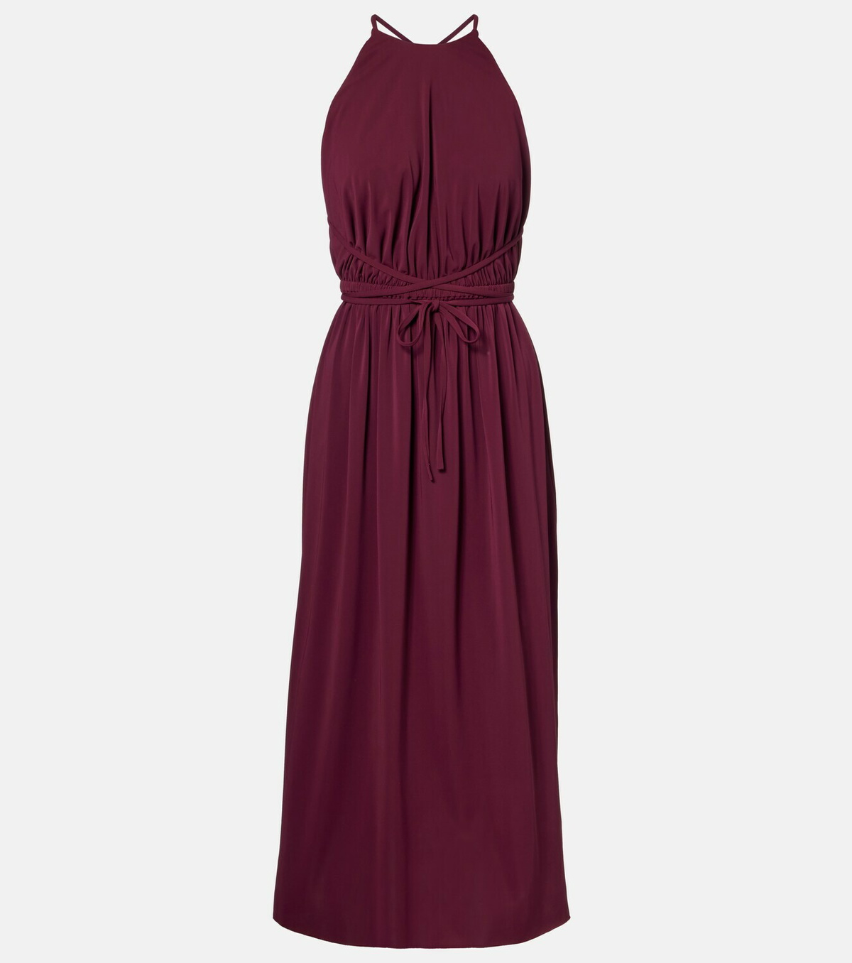 Eres Ines halterneck jersey midi dress