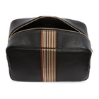 Paul Smith Black Leather Multistripe Pouch