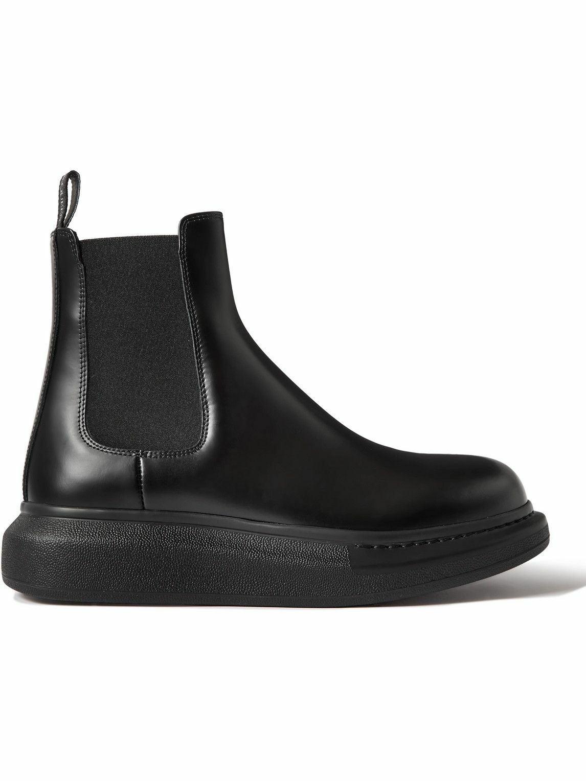 Photo: Alexander McQueen - Hybrid Leather Chelsea Boots - Black