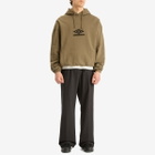 Umbro by Slam Jam Men's OG Logo Mask Hoodie in Army Green