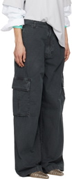 Acne Studios Black Ripstop Cargo Trousers