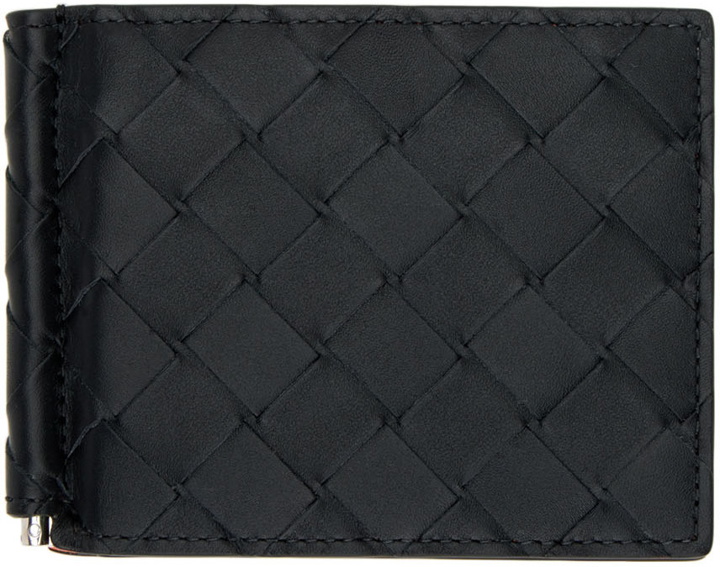 Photo: Bottega Veneta Black Bill Clip Wallet