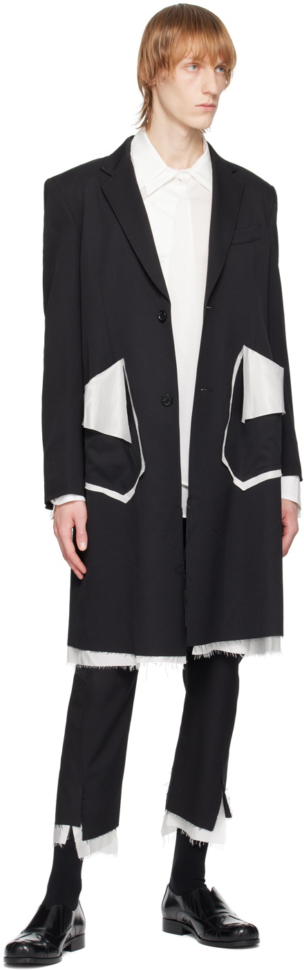 Sulvam White Asymmetric Shirt