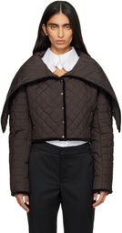 FIDAN NOVRUZOVA Brown Chad Quilted Puffer Jacket