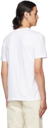 COMME des GARÇONS PLAY White & Red Little Heart Patch T-Shirt