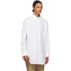 JW Anderson White Poplin Oversized Shirt