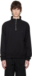 Serapis Black Half-Zip Sweater