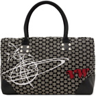 Vivienne Westwood Black & White Sid Weekender Bag