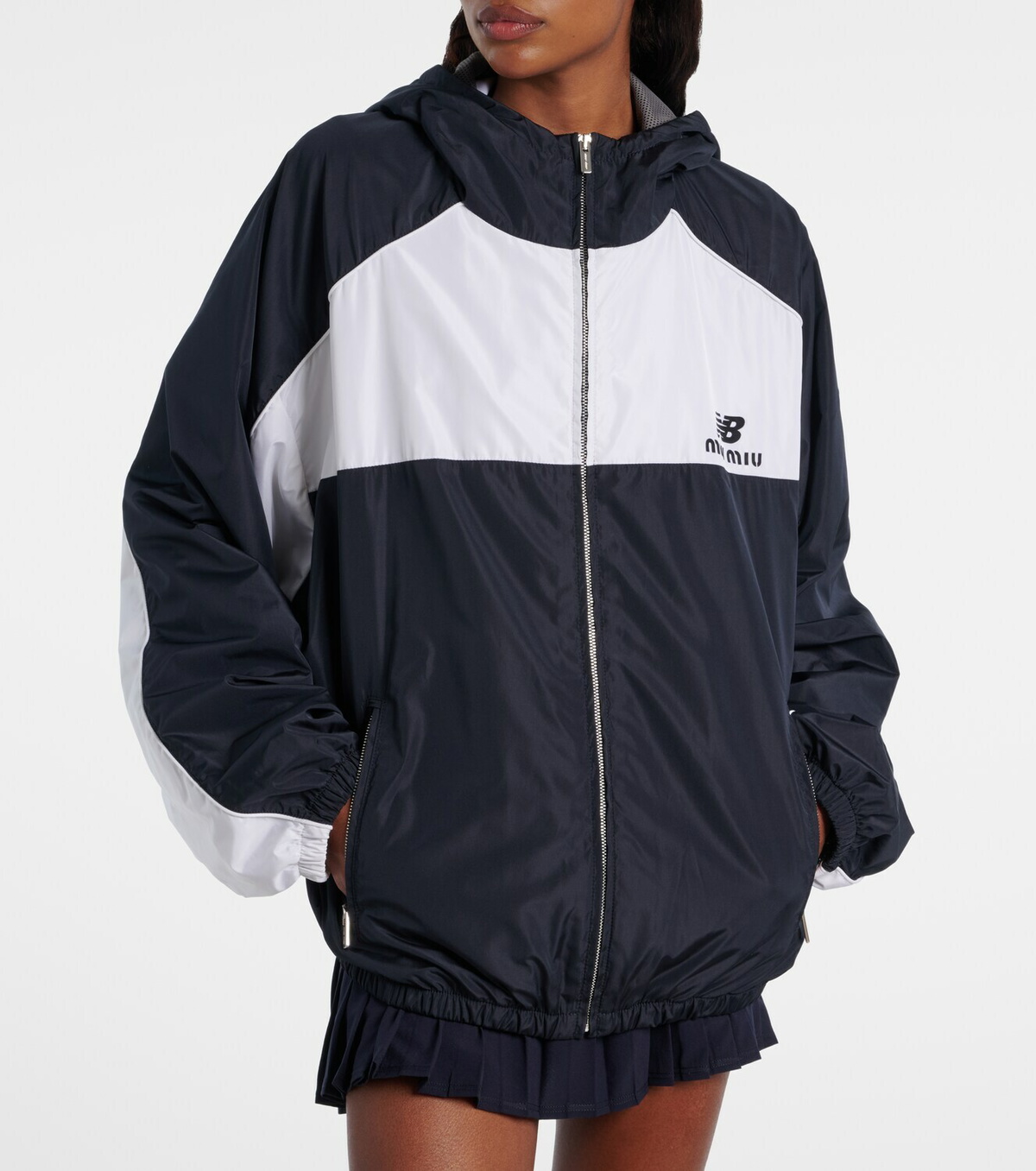 Miu Miu x New Balance poplin track jacket