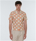 Gucci Printed cotton bowling shirt
