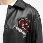 Givenchy Men's Leather Coach Jacket in Black