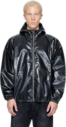 ALEXANDER DIGENOVA Black Coated Windbreaker Jacket