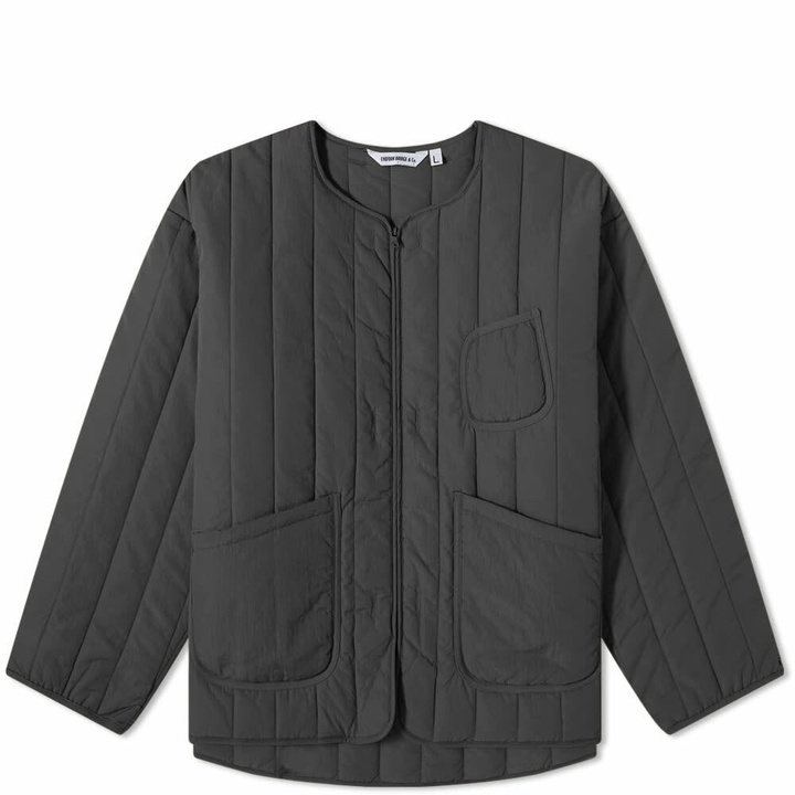 Photo: Uniform Bridge Men's Quilted Liner Jacket in Black