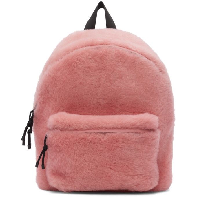 Photo: VETEMENTS Pink Shearling Backpack