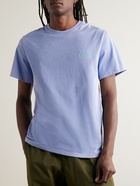 A.P.C. - Logo-Embroidered Cotton-Jersey T-Shirt - Purple