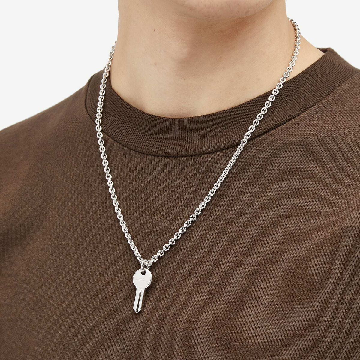 A.P.C. Men's Key Necklace in Silver