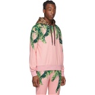 Dolce and Gabbana Pink Floral and Leopard Hoodie