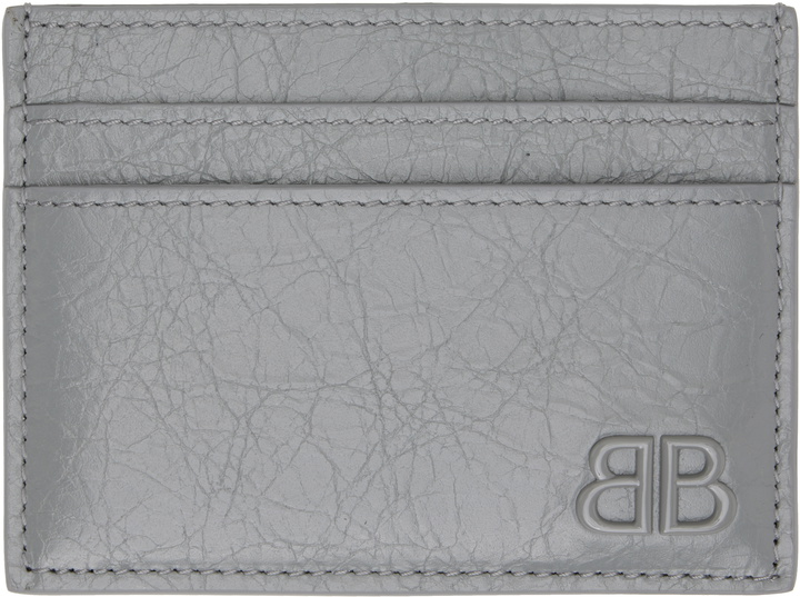 Photo: Balenciaga Gray Monaco Card Holder