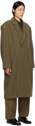 LEMAIRE Khaki Double-Breasted Coat