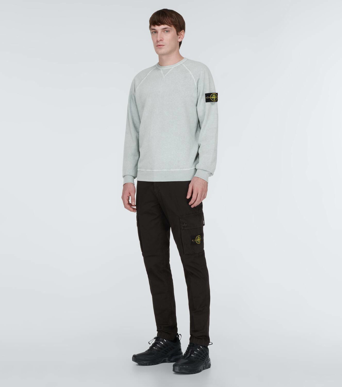 Stone Island Slim cotton canvas cargo pants