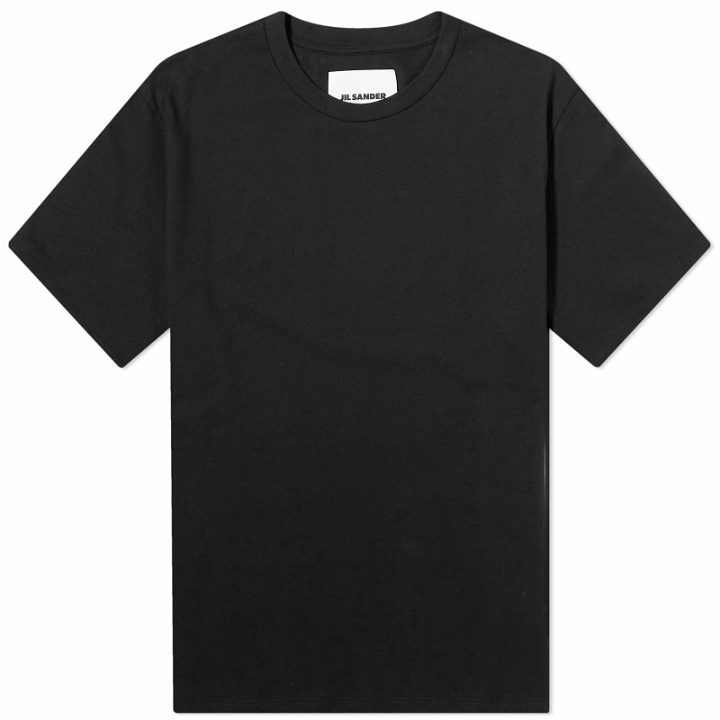 Photo: Jil Sander Men's Back Logo T-Shirt in Black