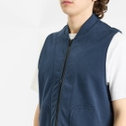 Adsum Men's Fleece Vest in Dark Navy