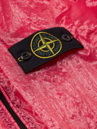 Stone Island - Logo-Appliquéd Coated-Shell Bomber Jacket - Pink