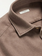 Boglioli - Virgin Wool-Blend Twill Shirt - Brown