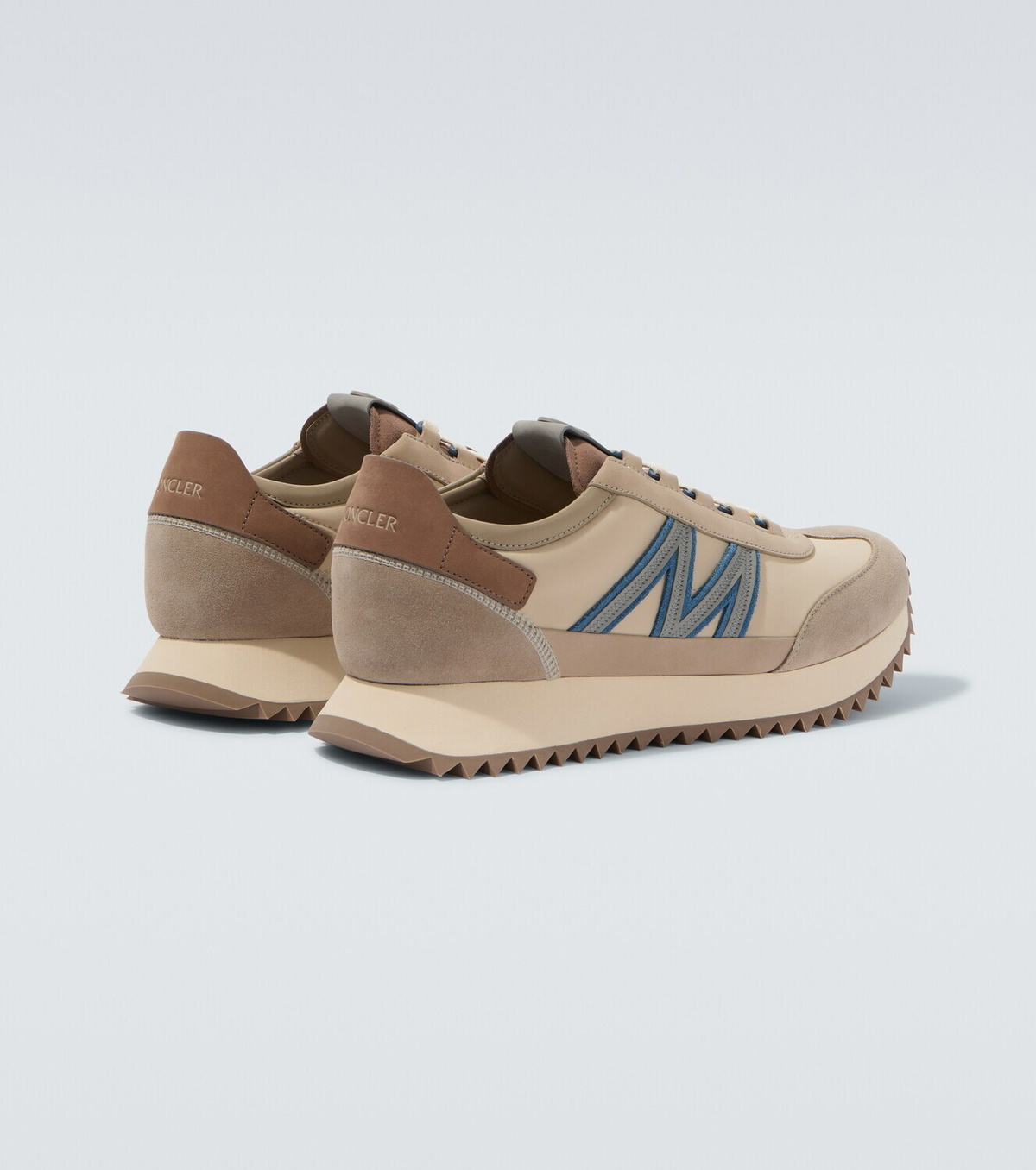 Moncler Pacey2 suede-trimmed sneakers