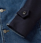 Maison Margiela - Panelled Denim and Wool-Blend Jacket - Blue