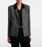 Blazé Milano Shelley wool-blend tweed blazer