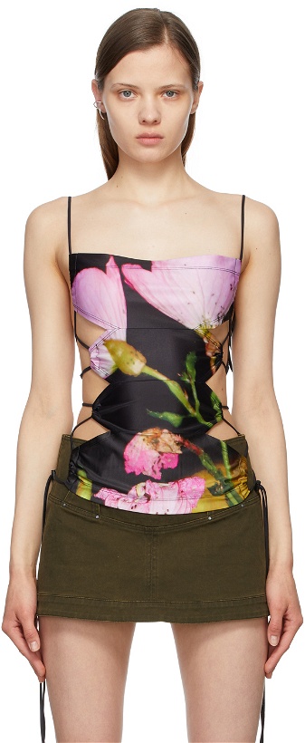Photo: Charlotte Knowles SSENSE Exclusive Black & Pink Harley Weir Edition Ntica Tank Top
