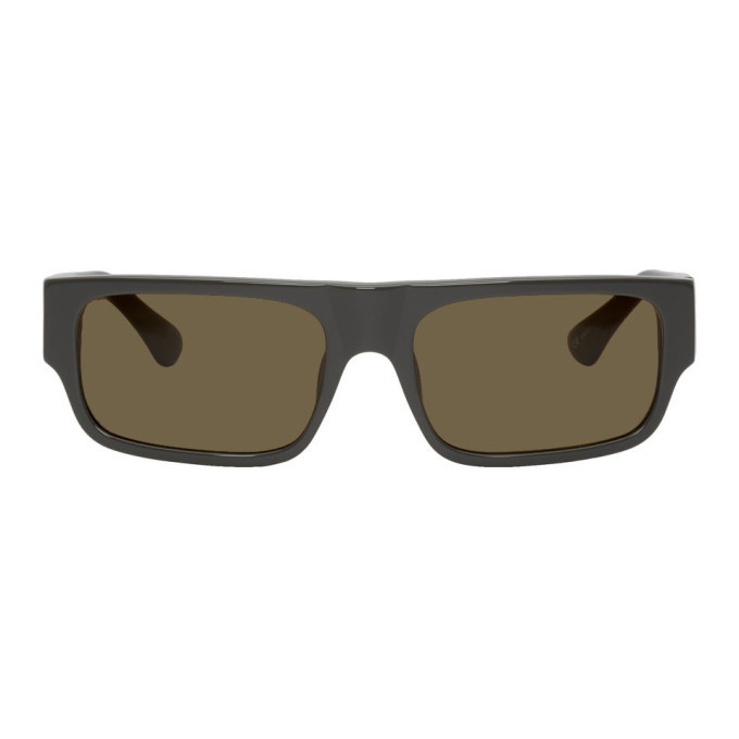 Photo: Dries Van Noten Grey Linda Farrow Edition 189 C2 Rectangular Sunglasses