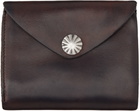 RRL Brown Leather Envelope Wallet