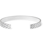 Le Gramme - Le 21 Logo-Engraved Brushed Sterling Silver Cuff - Silver