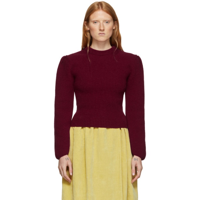 Lemaire Red Puffy Sleeves Sweater Lemaire